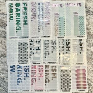 Jamberry nail wraps 14-sheet lot, NEW in packaging